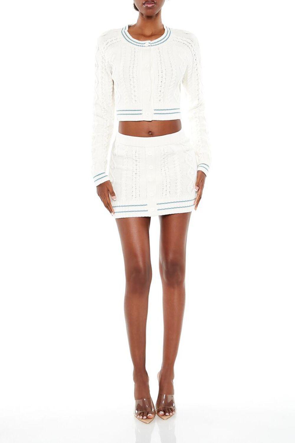 Striped Sweater-Knit Mini Skirt | Forever 21 Product Image