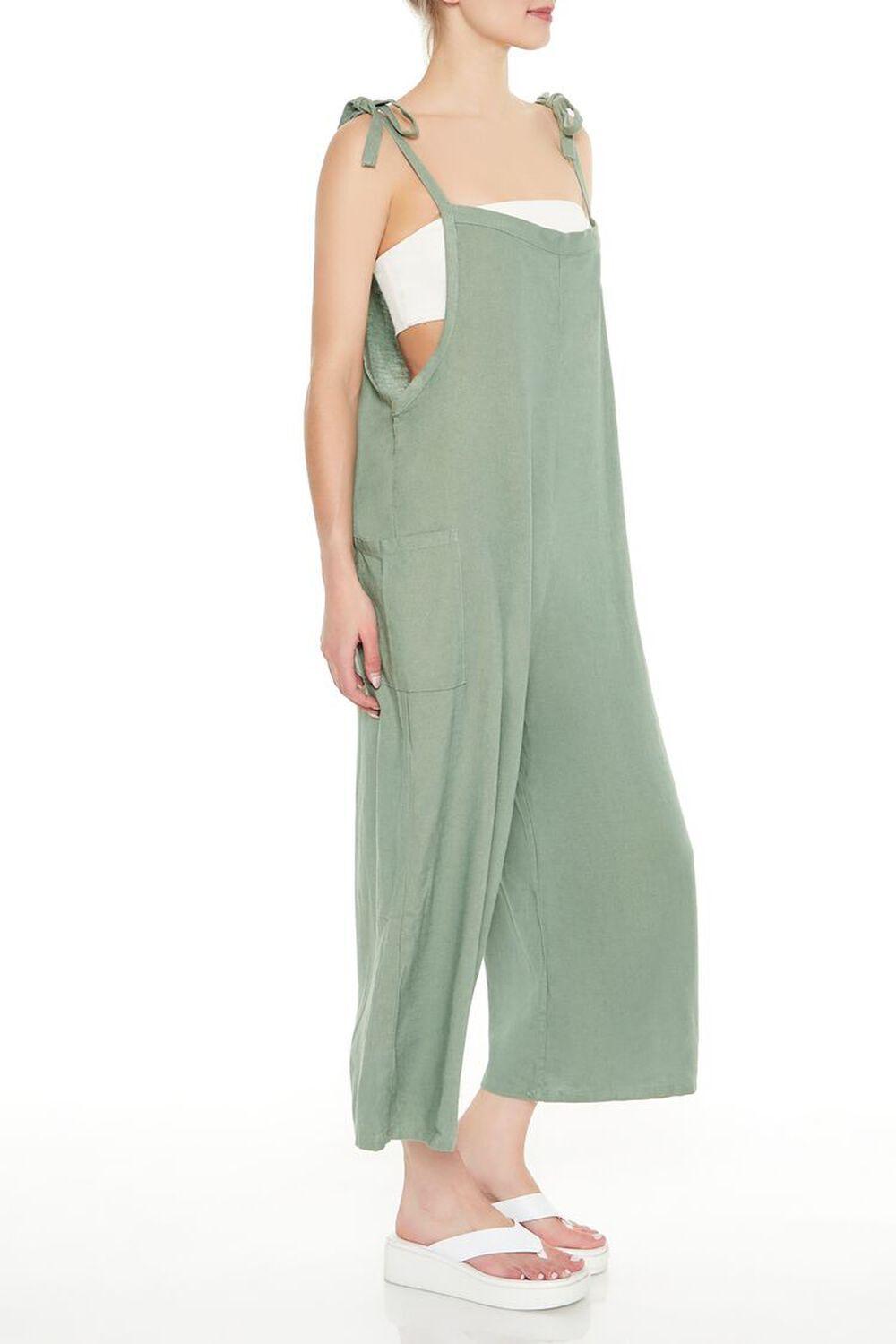 Relaxed Tie-Strap Jumpsuit | Forever 21 Product Image