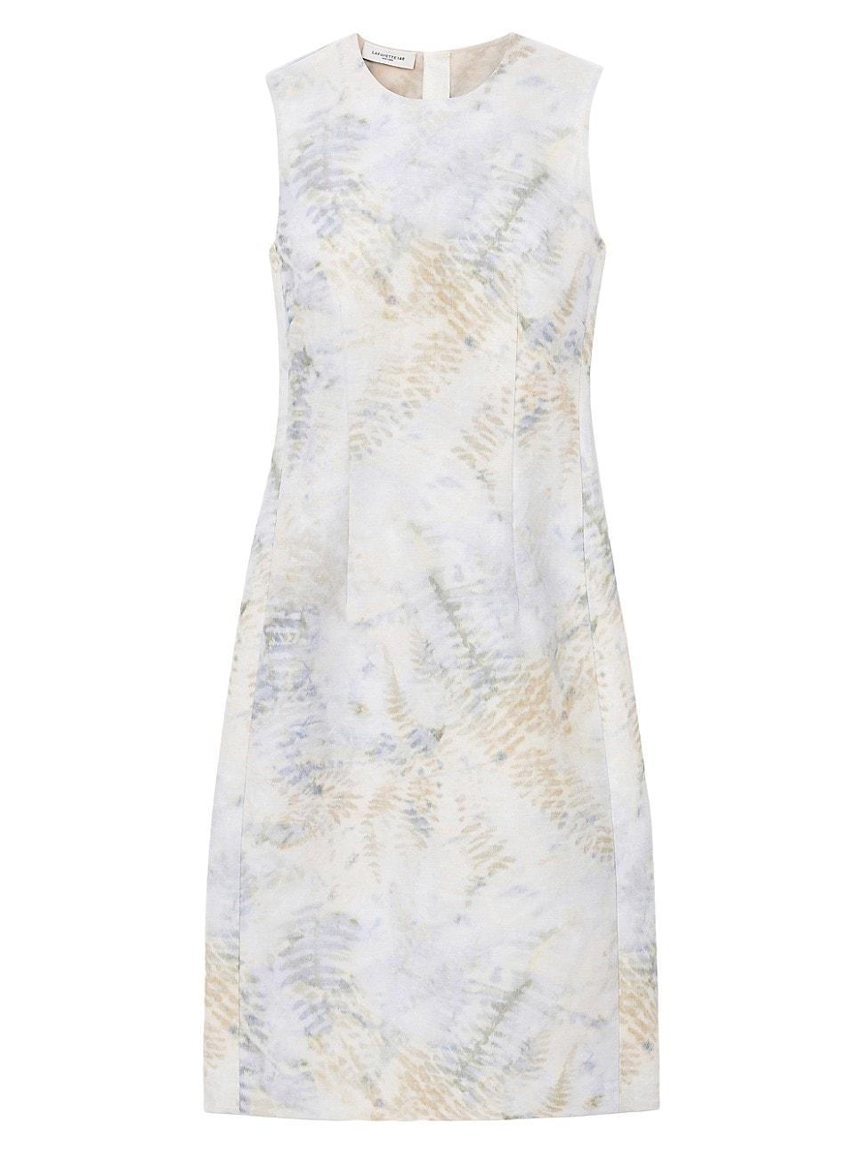 Harpson Sleeveless Fern-Print Midi Dress Product Image