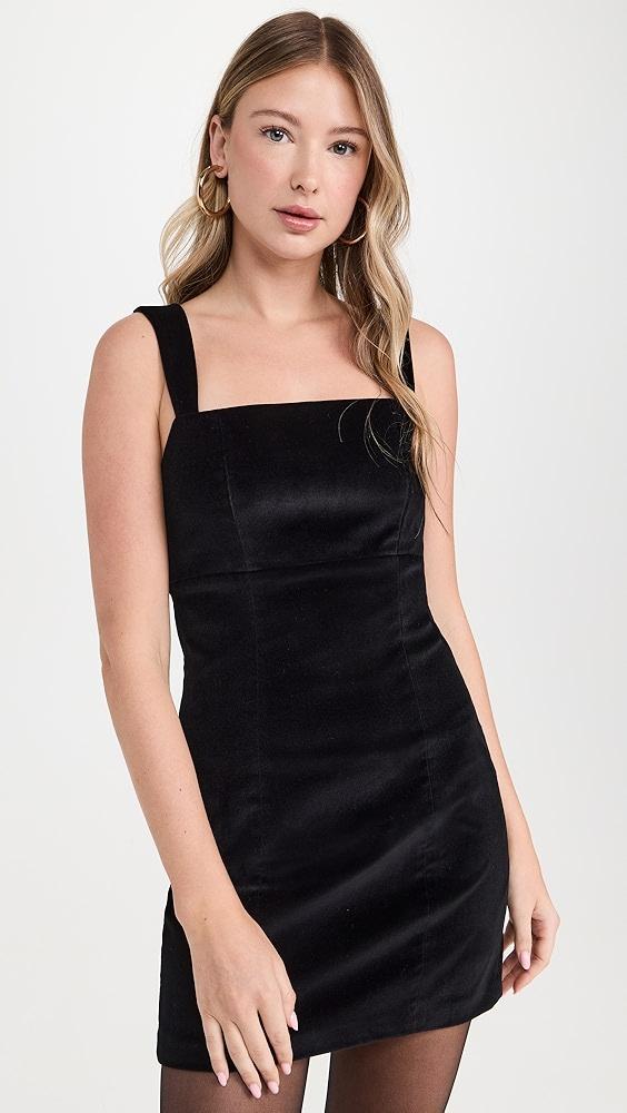 alice + olivia Keria Velvet Fitted Mini Dress | Shopbop Product Image