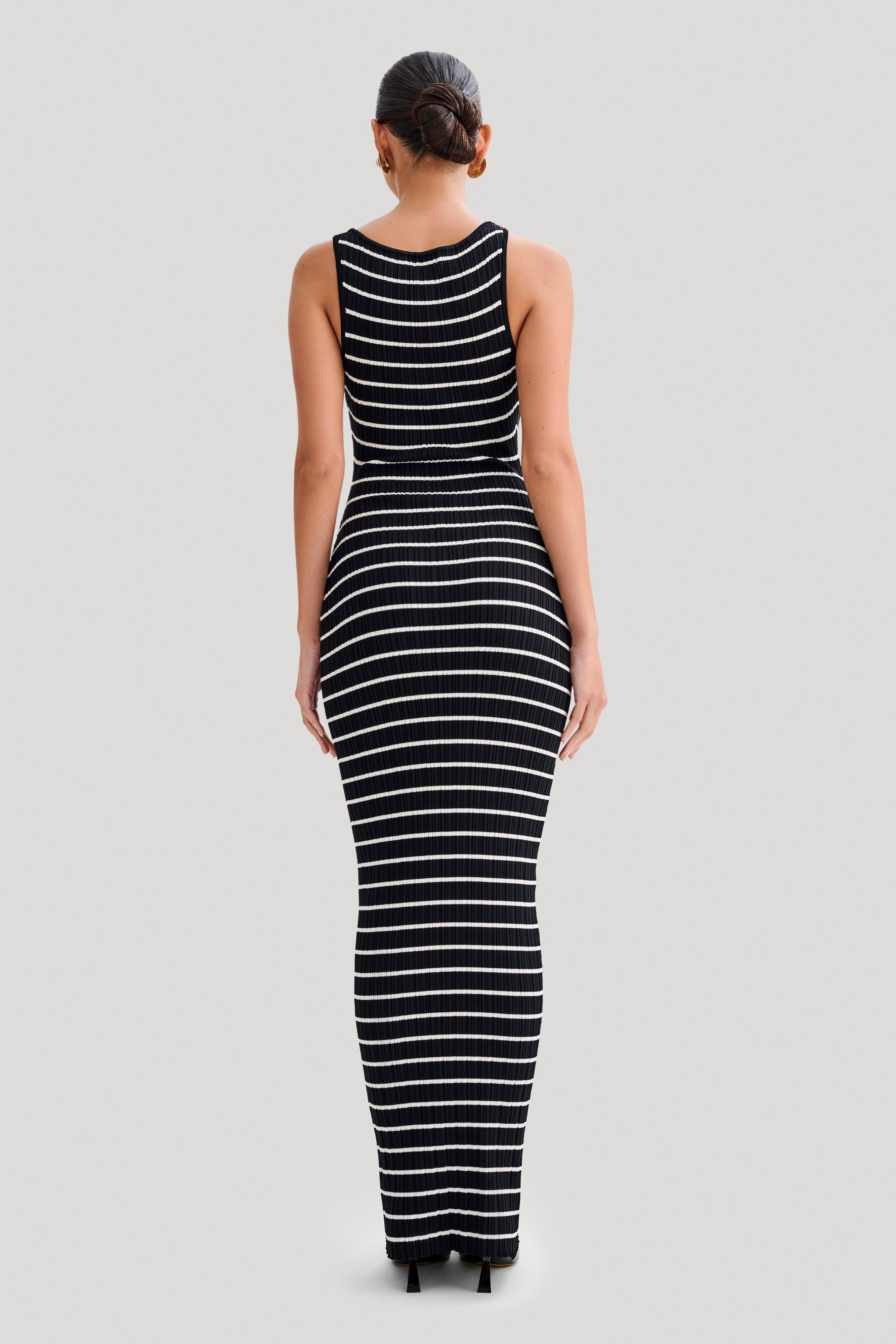 Seema Sleeveless Knit Maxi Dress - Black Product Image