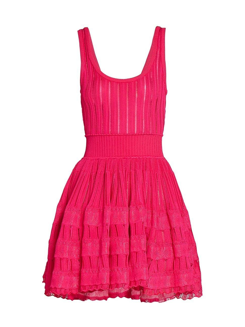 Womens Pleated Crinoline Minidress Product Image