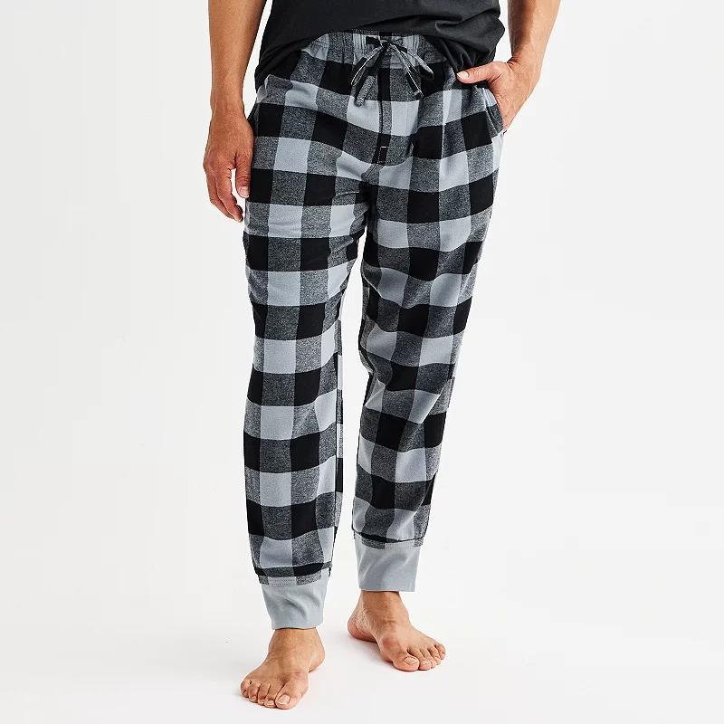 Mens Sonoma Goods For Life Banded Bottom Flannel Pajama Pants Product Image