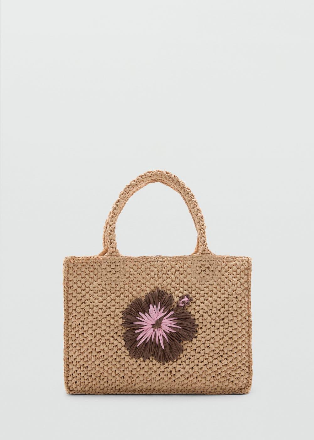 MANGO - Natural fiber handbag - One size - Women Product Image