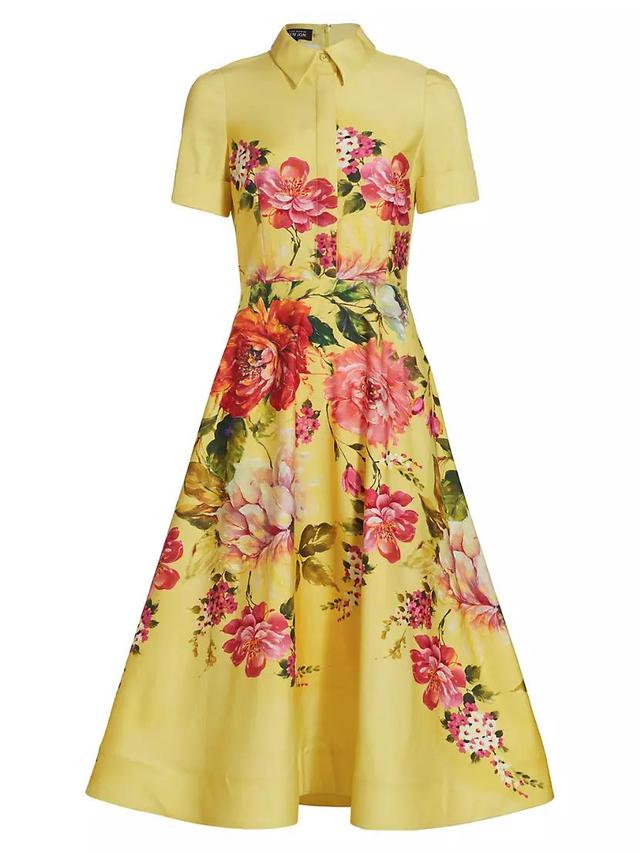 Floral Fit-&-Flare Shirtdress Product Image