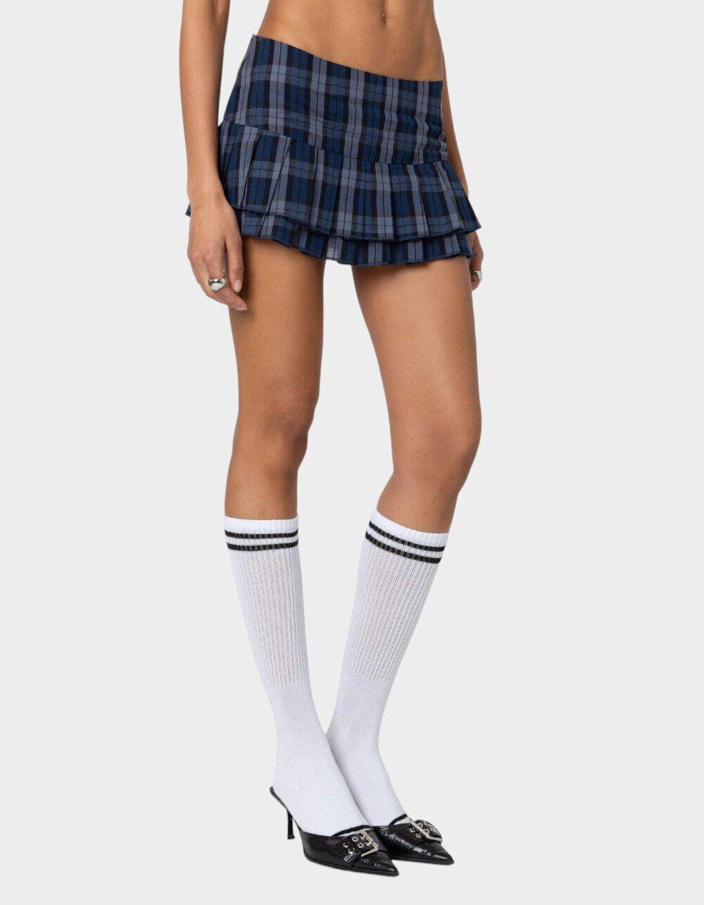 EDIKTED Ara Plaid Pleated Skort Product Image