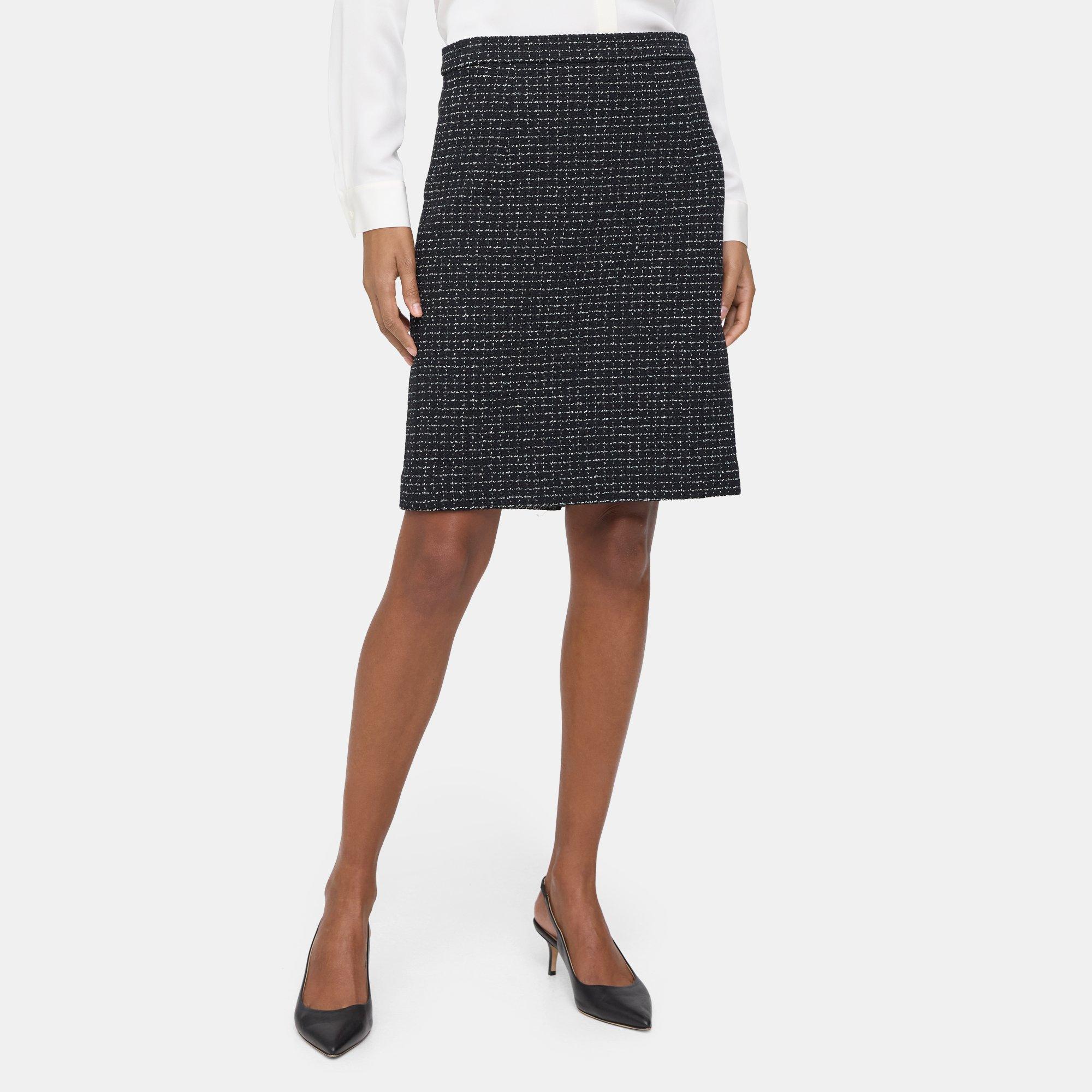 Stretch Tweed Pencil Skirt | Theory Outlet Product Image