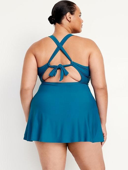 V-Neck Swim Dress Product Image