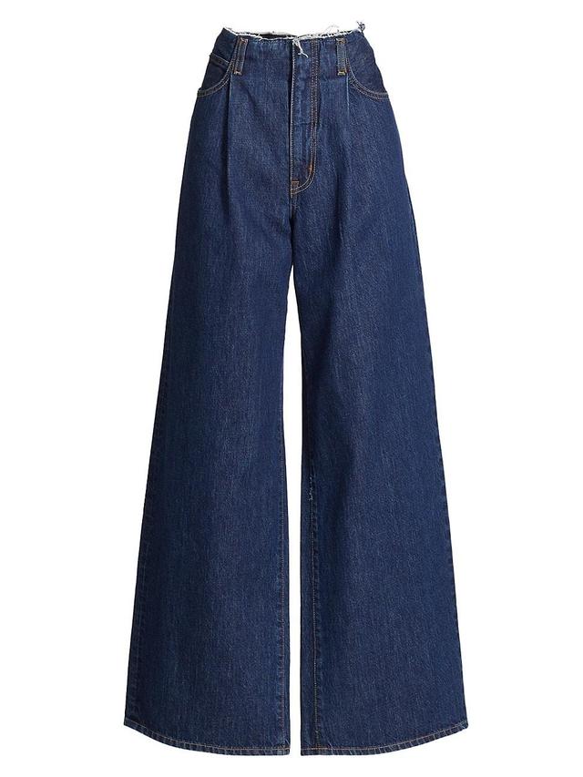 Womens Taylor High-Rise Wide-Leg Jeans Product Image