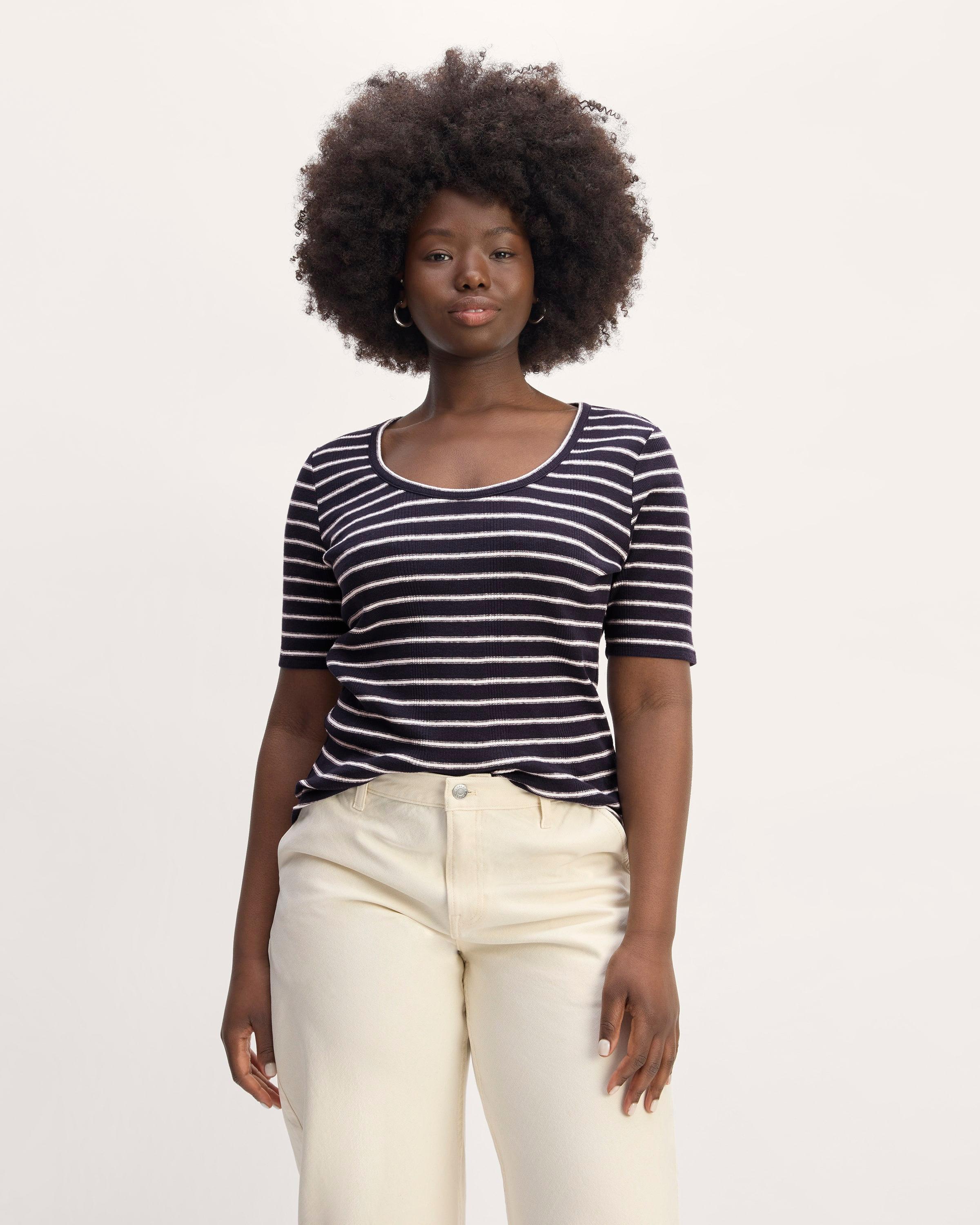 Womens Vintage Rib Scoop-Neck Top T-Shirt by Everlane Product Image