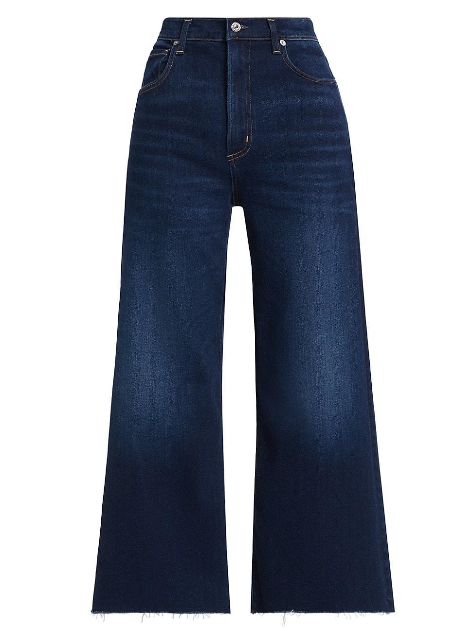 Womens Lyra Wide-Leg Crop Jeans product image