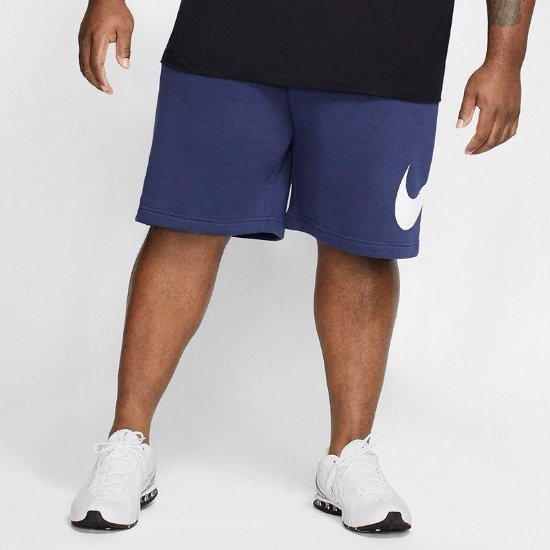 Big & Tall Nike Sportswear Club Shorts, Mens Black Navy Product Image