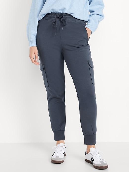 High-Waisted Dynamic Fleece Cargo Joggers Product Image