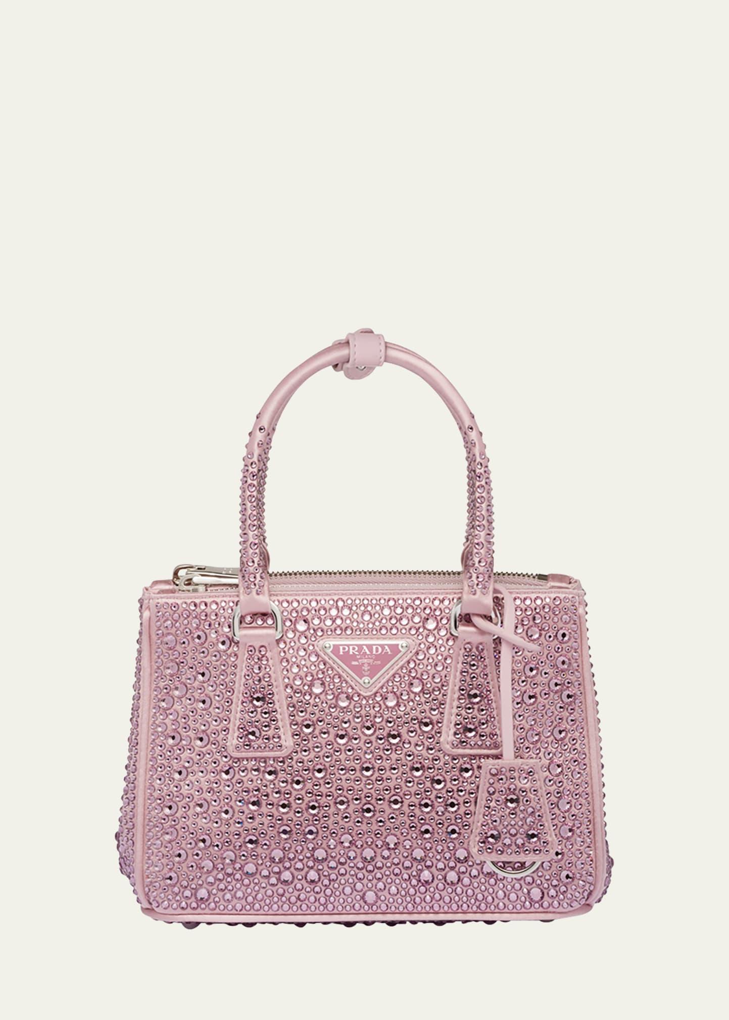 Womens Galleria Satin Mini Bag with Crystals Product Image