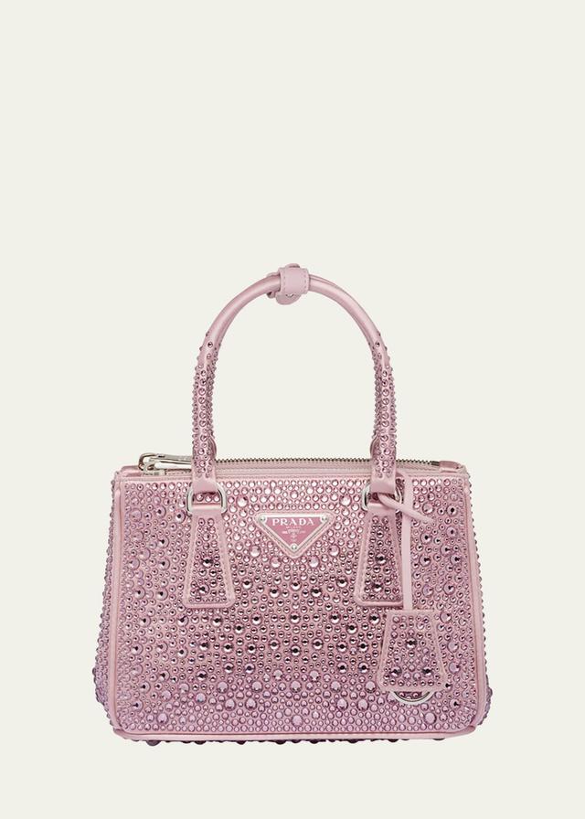 Womens Galleria Satin Mini Bag With Crystals Product Image