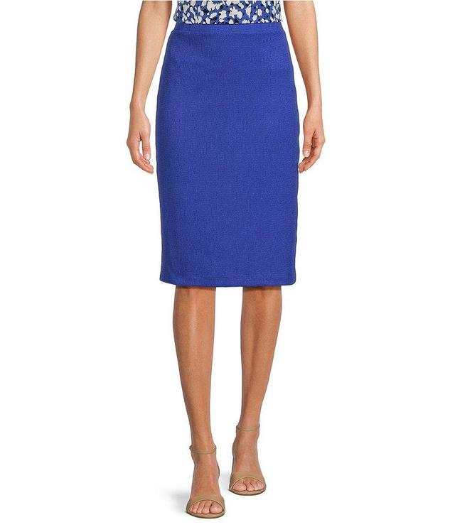 Calvin Klein Pull-On Crinkle Straight Pencil Skirt Product Image