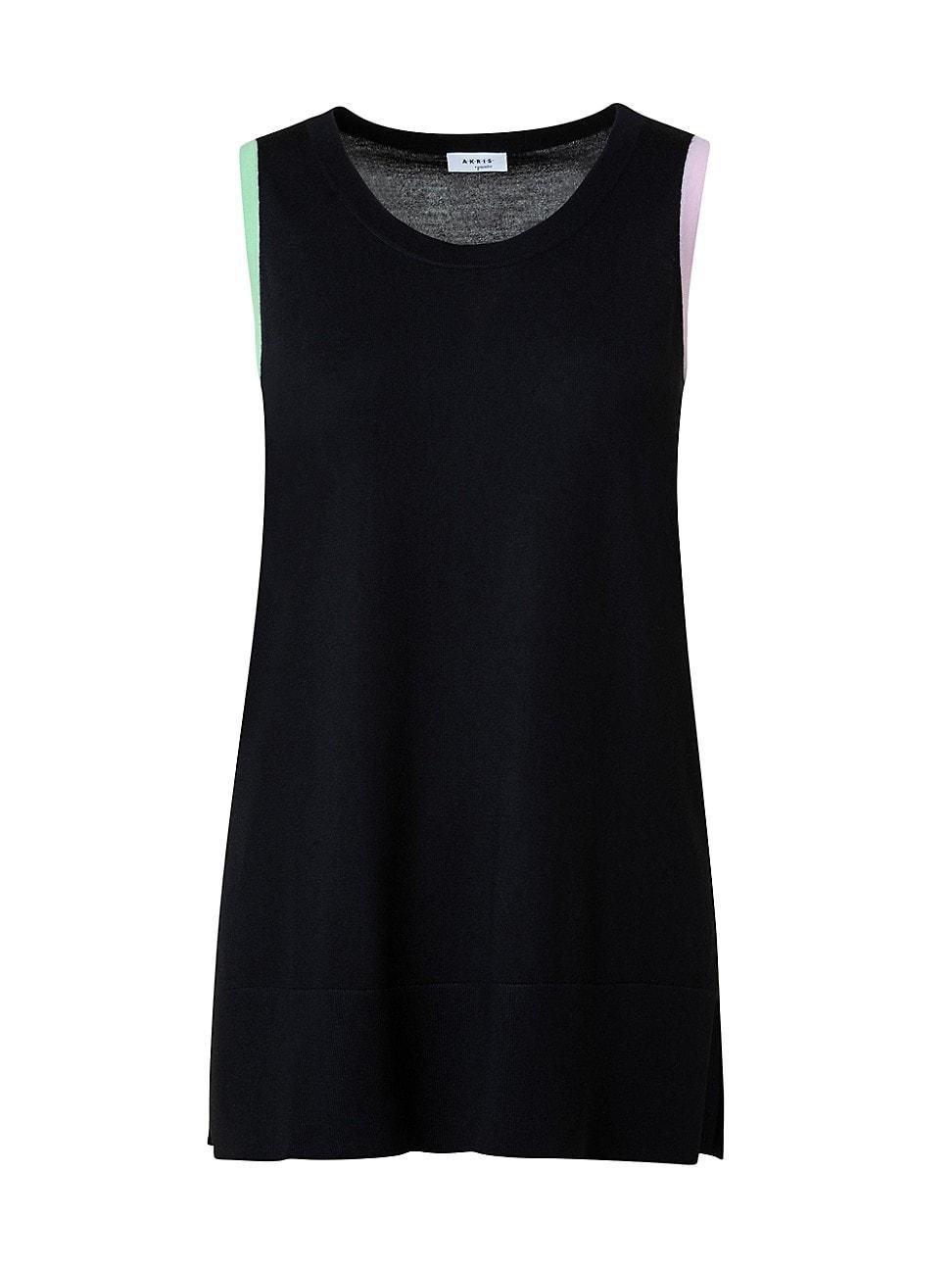 Akris punto Colorblock Sleeveless Virgin Merino Wool Top Product Image