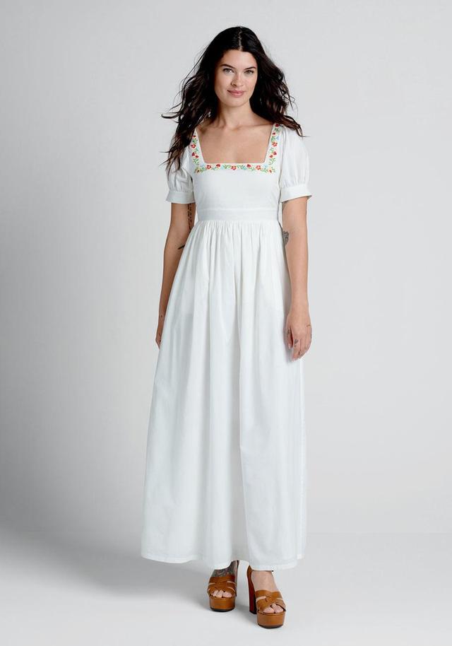 Regency Romance Embroidered Maxi Dress Product Image