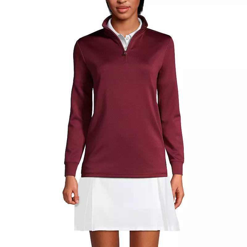 Lands End Womens Active Performance Quarter Zip Pullover Product Image