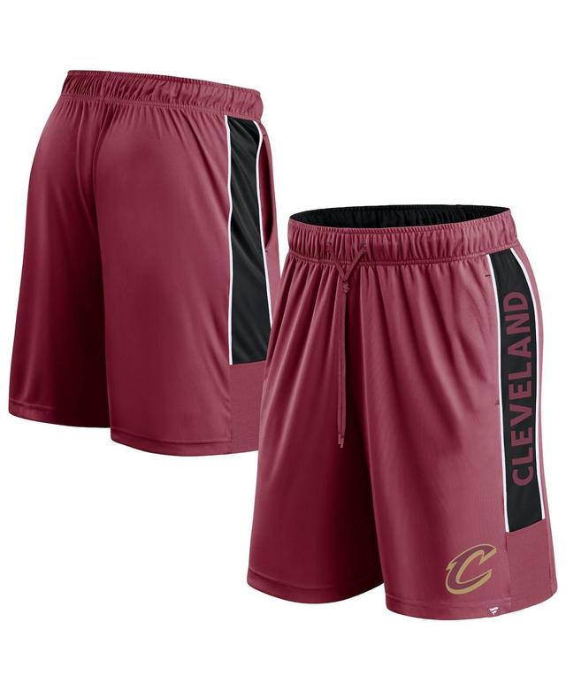 Fanatics Mens Wine Cleveland Cavaliers Game Winner Defender Shorts Product Image