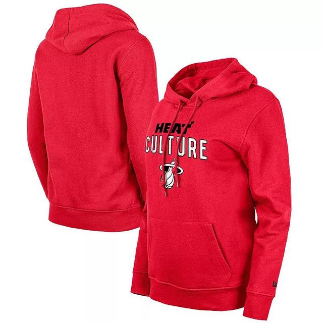 Womens New Era Red Miami Heat 2023/24 City Edition Pullover Hoodie Product Image