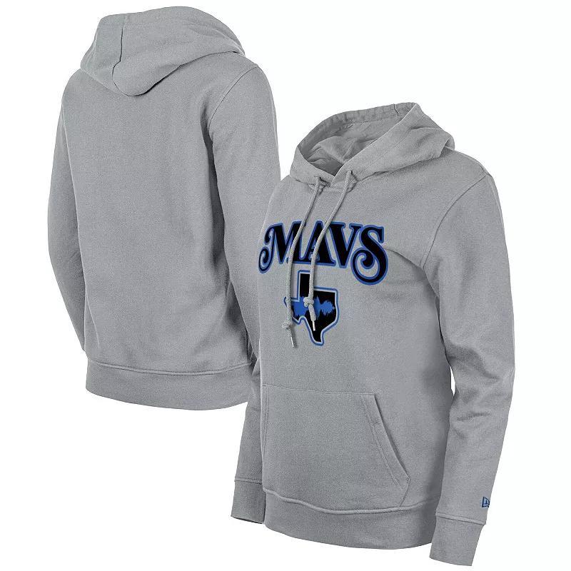 Womens New Era Gray Dallas Mavericks 2023/24 City Edition Pullover Hoodie Product Image