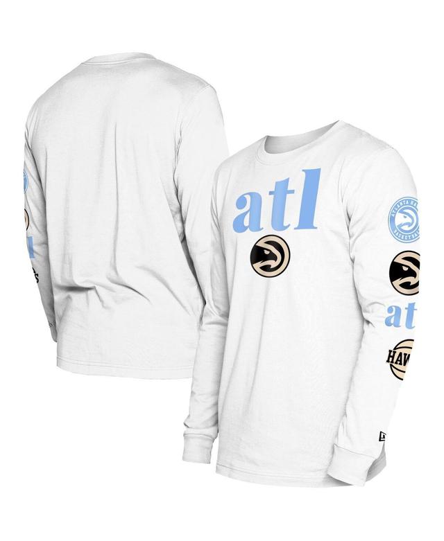 Mens New Era Atlanta Hawks 2023/24 City Edition Long Sleeve T-Shirt Product Image