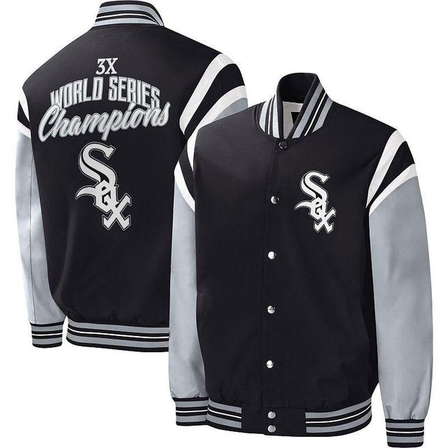 Mens G-III Sports by Carl Banks Chicago White Sox Title Holder Full-Snap Varsity Jacket Product Image