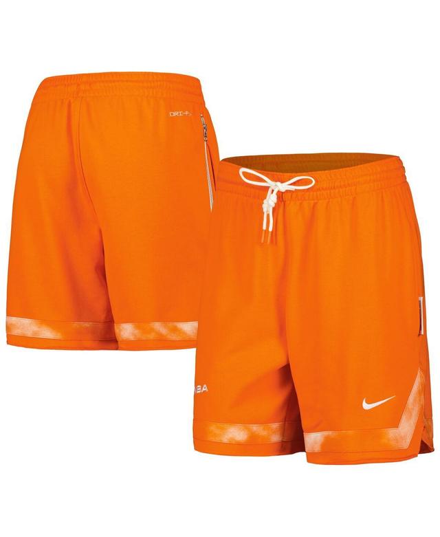 Womens Nike Orange Wnba Jumpwoman Cloud Print Performance Shorts Product Image