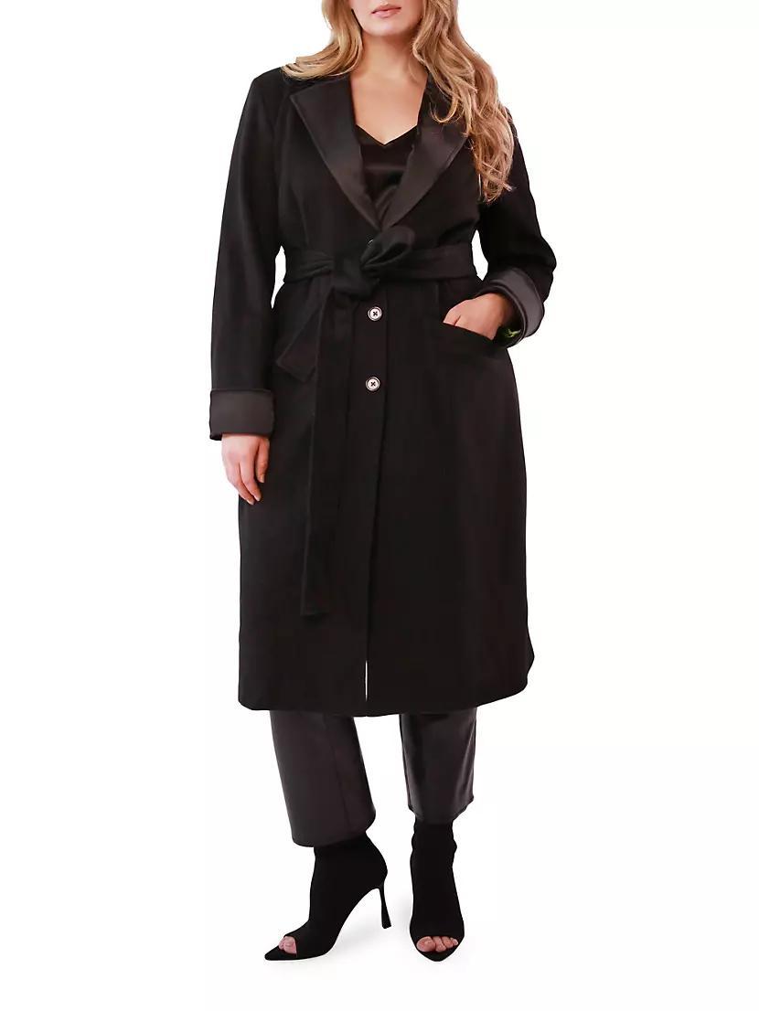 Allegra Felted Wool Belted Coat Product Image