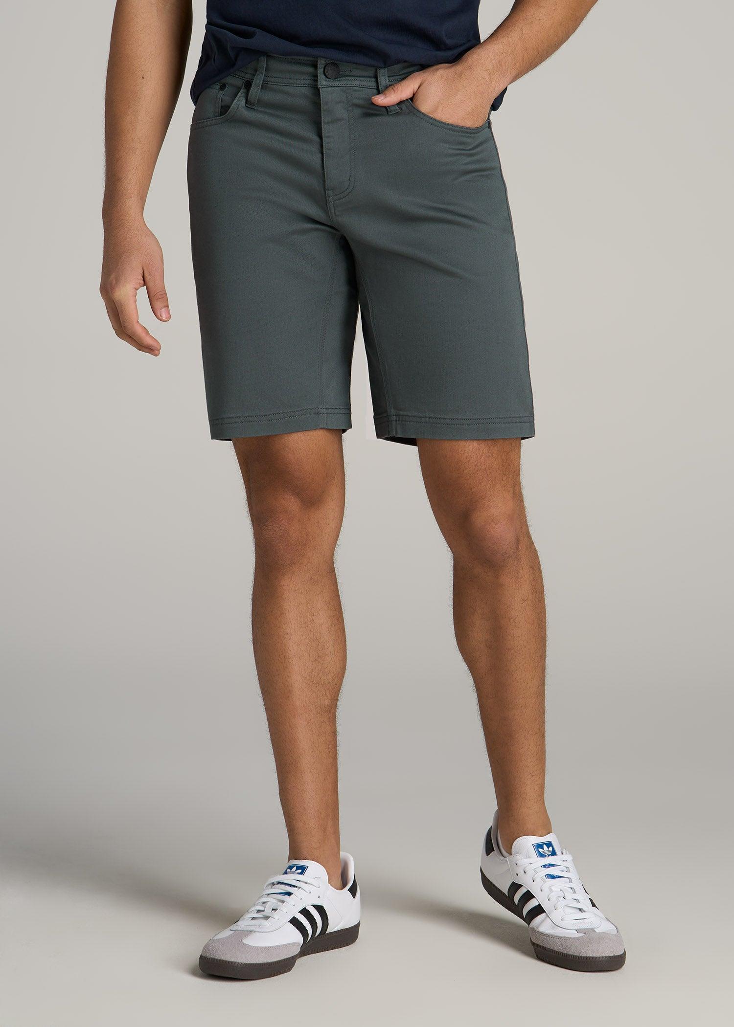 Everyday Comfort 5 Pocket Short for Tall Men in Soft Green Product Image