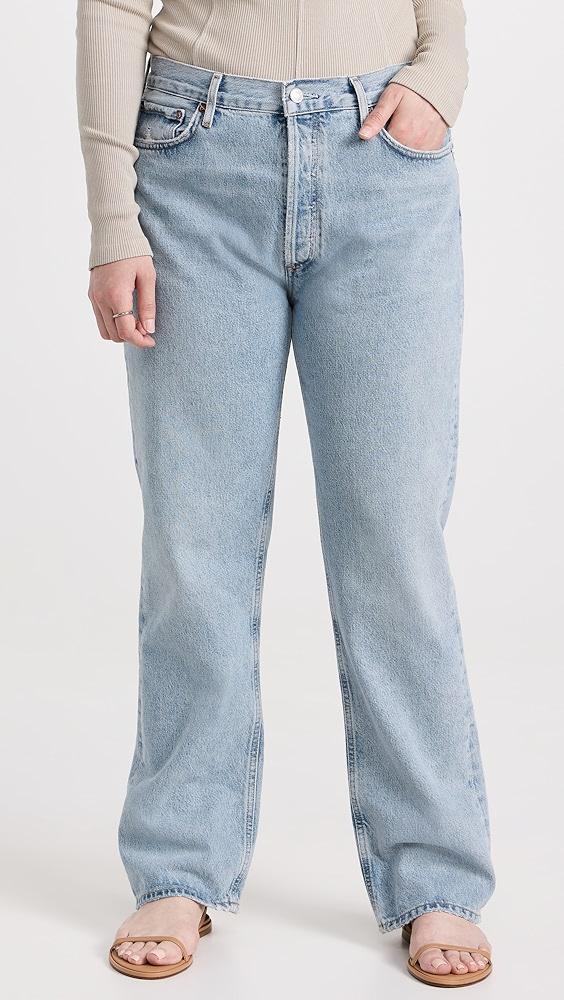 AGOLDE Lana Mid Rise Straight Jeans | Shopbop Product Image