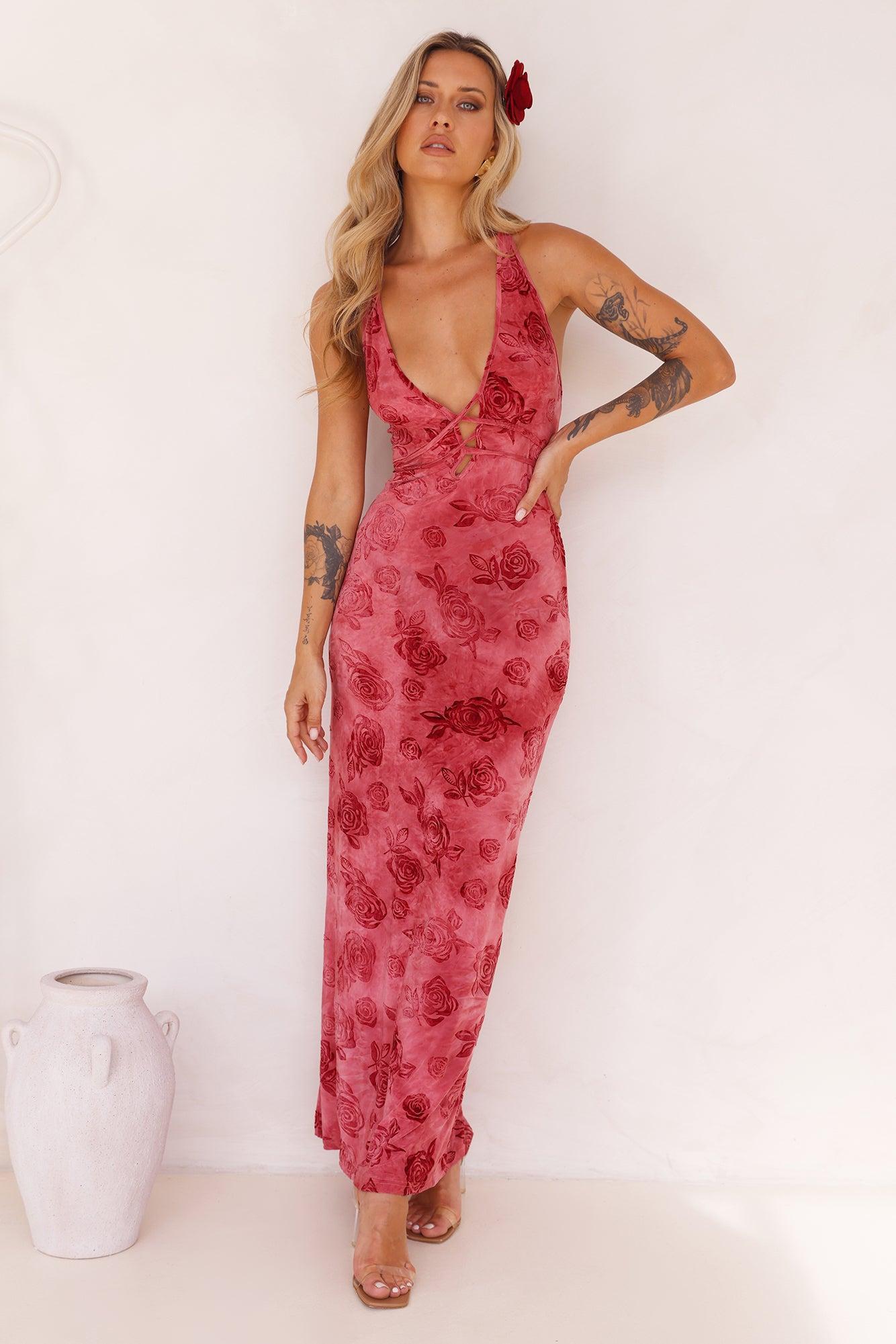 One Winner Maxi Dress Pink Product Image