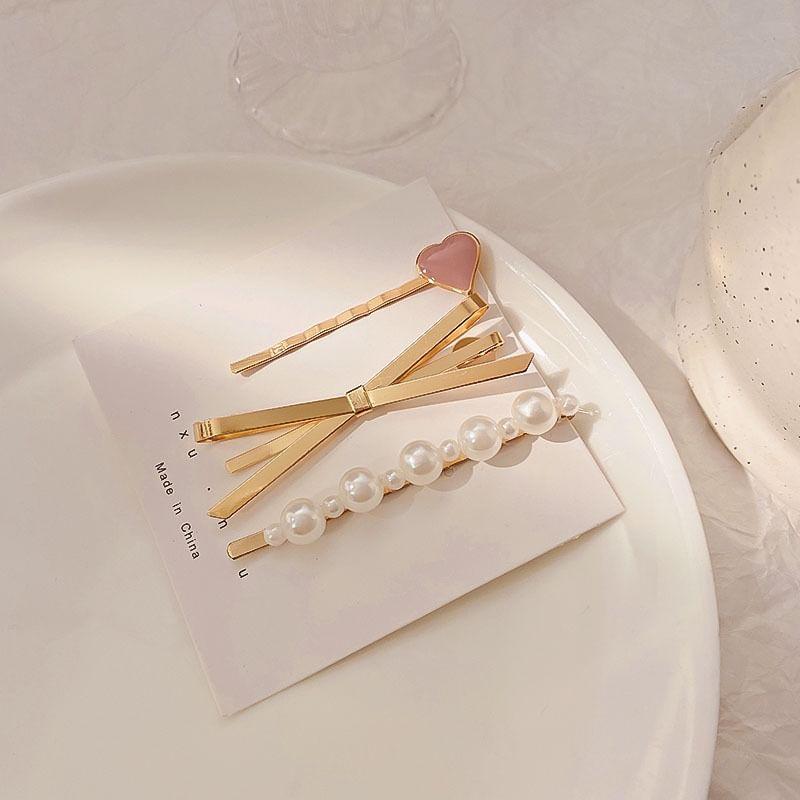 Faux Pearl / Faux Crystal / Alloy Hair Clip / Set (Various Designs) Product Image