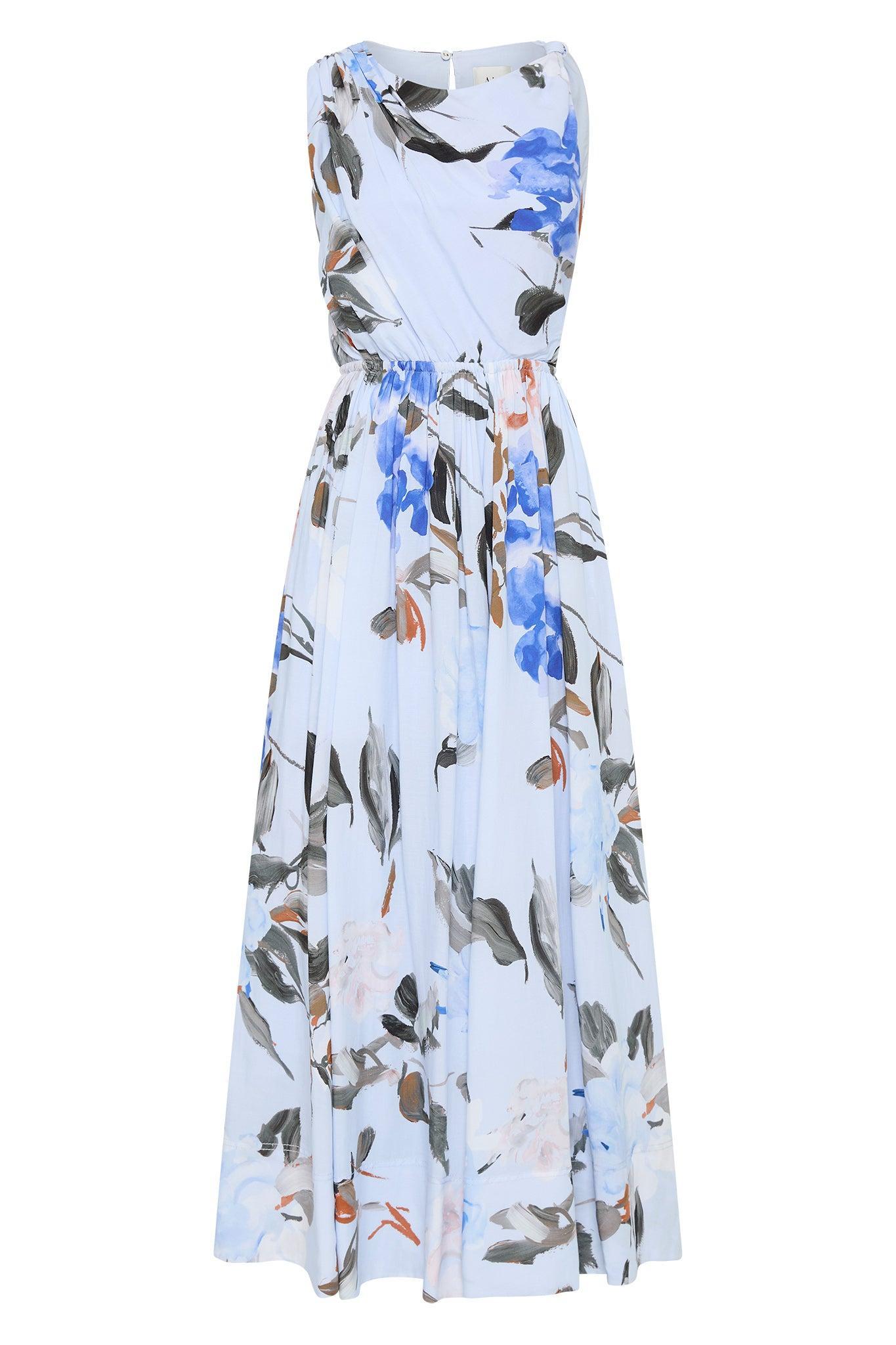 Abbey Twisted Midi Dress Product Image