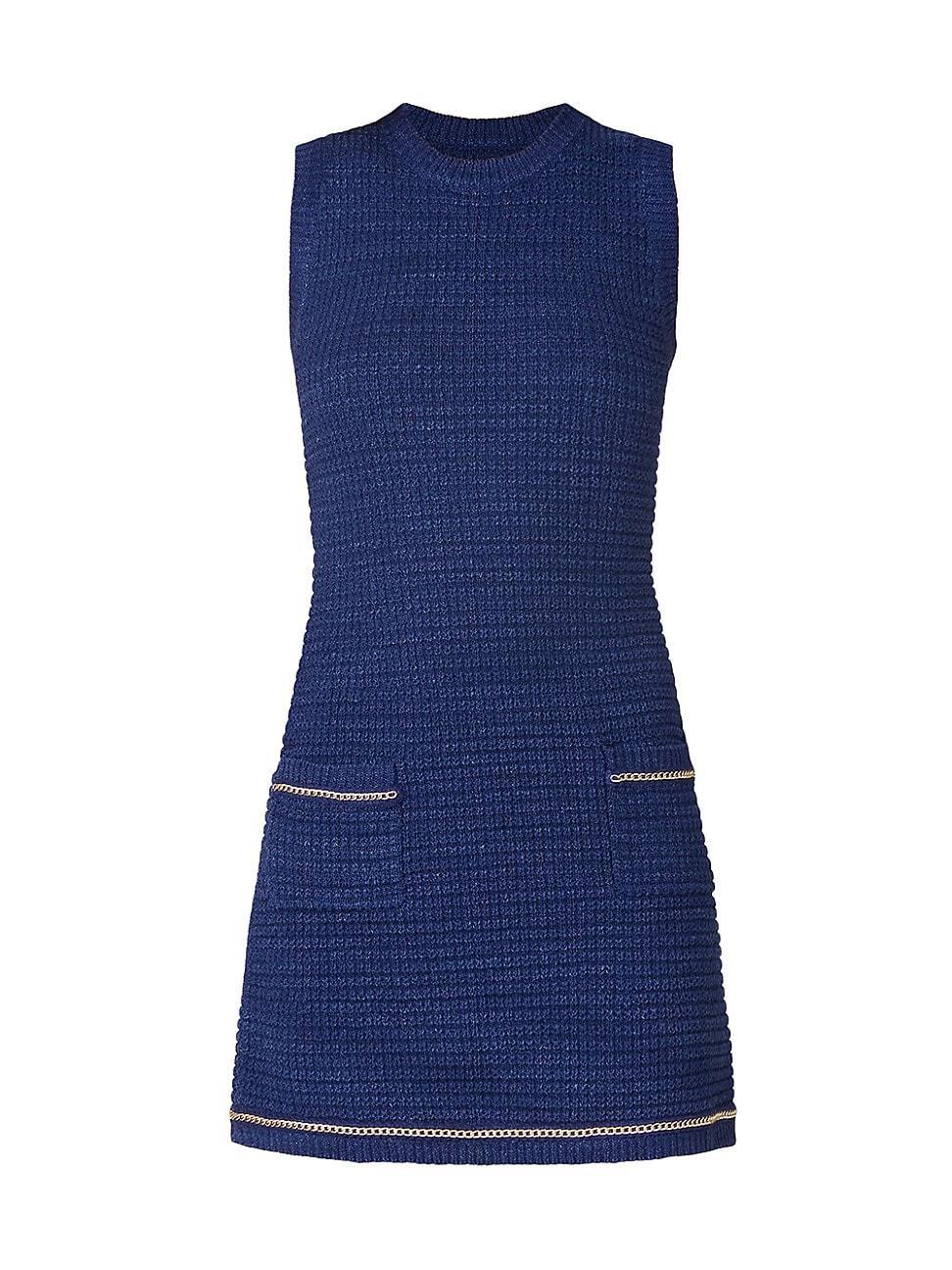 Saige Sleeveless Chain-Trim Mini Dress Product Image