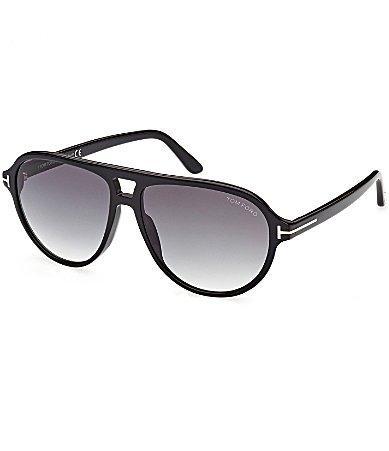 Tom Ford Man Sunglass FT0932 -  Frame color: Black Shiny, Lens color: Grey Grad Product Image