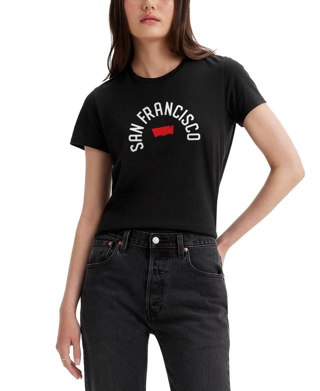 Levis Womens The Perfect Cotton City Graphic T-Shirt Product Image