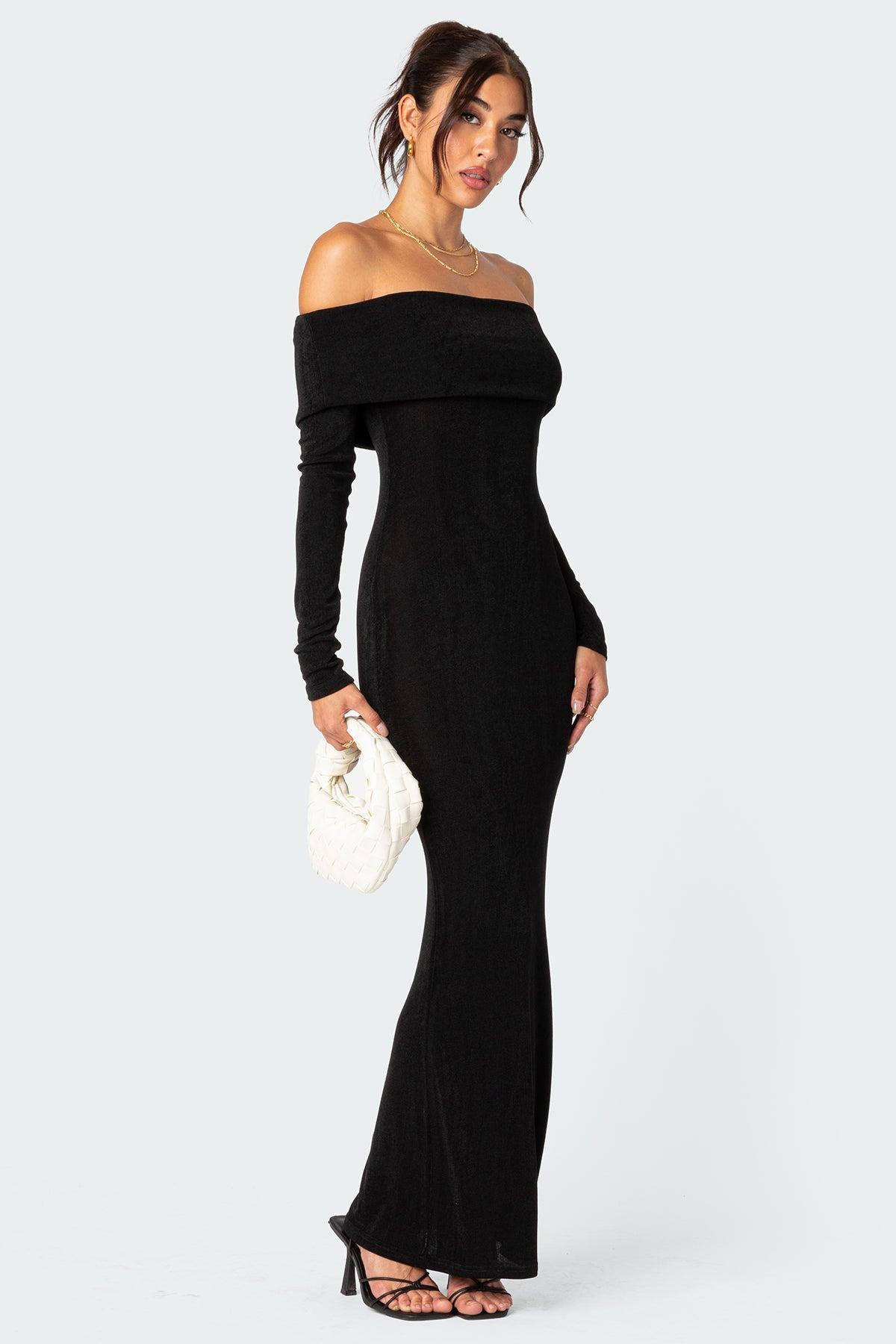 Susan Fold Over Maxi Dress Product Image