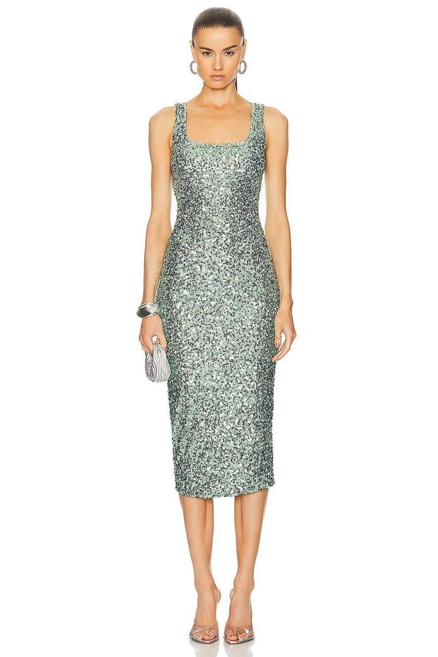 Moschino Jeans Sequins Sleeveless Midi Dress Product Image