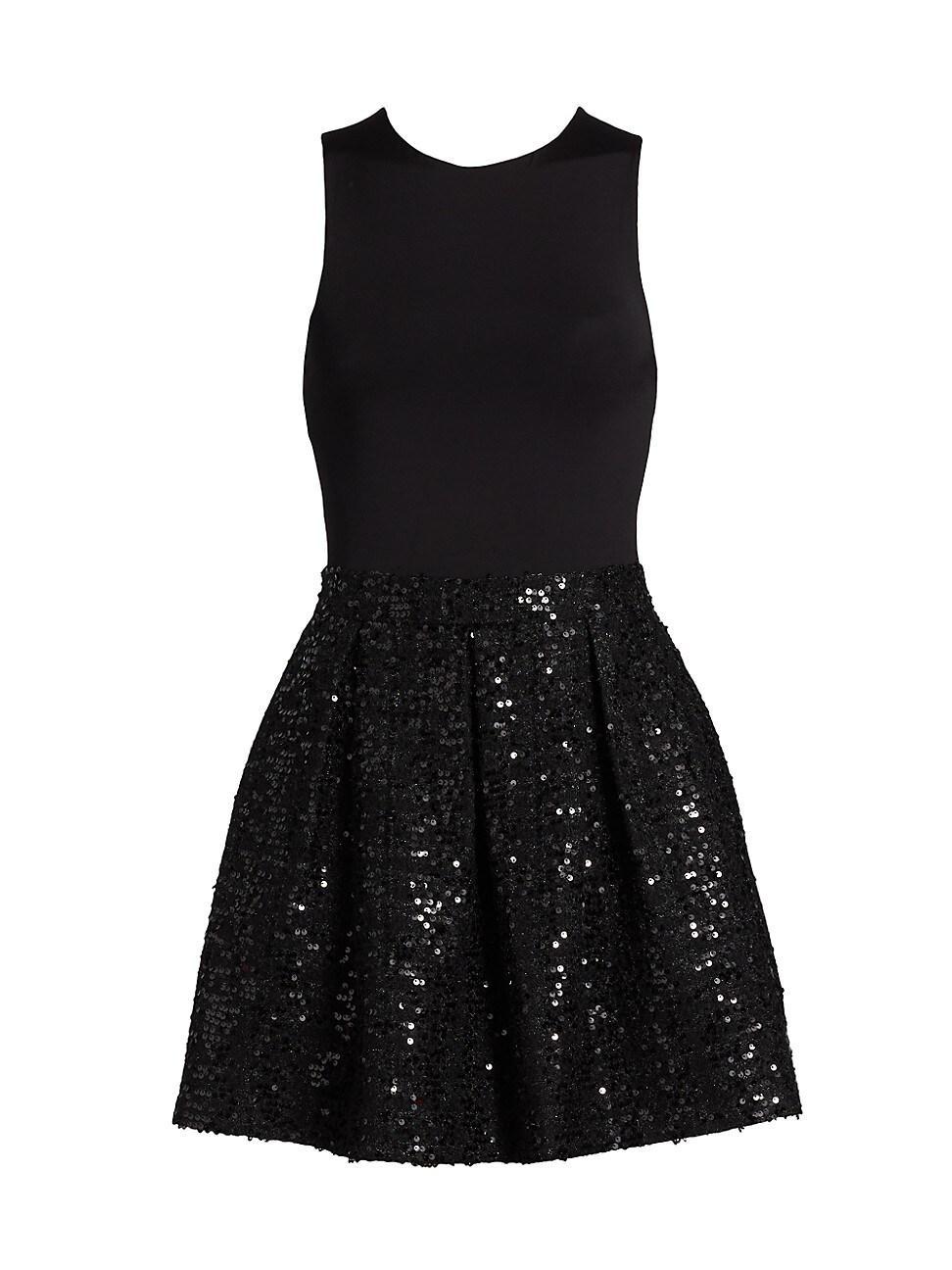 Womens Chara Sequined Fit & Flare Minidress Product Image