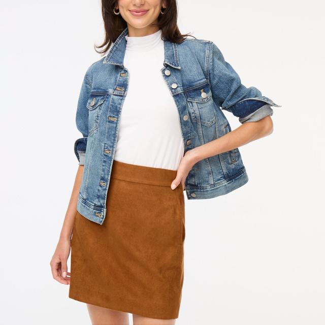 Faux-suede mini skirt Product Image