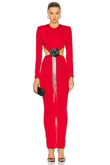 The New Arrivals by Ilkyaz Ozel Thea Dress in Red Product Image