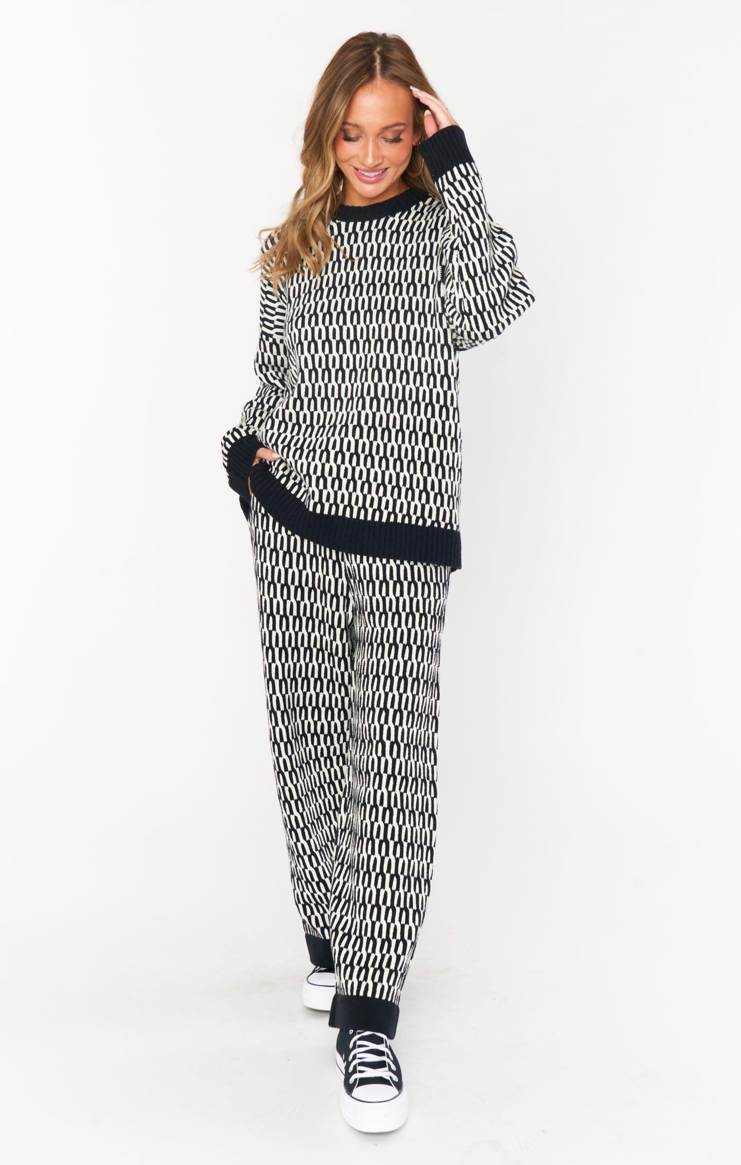 Samson Lounge Pants ~ Metro Geo Knit Product Image