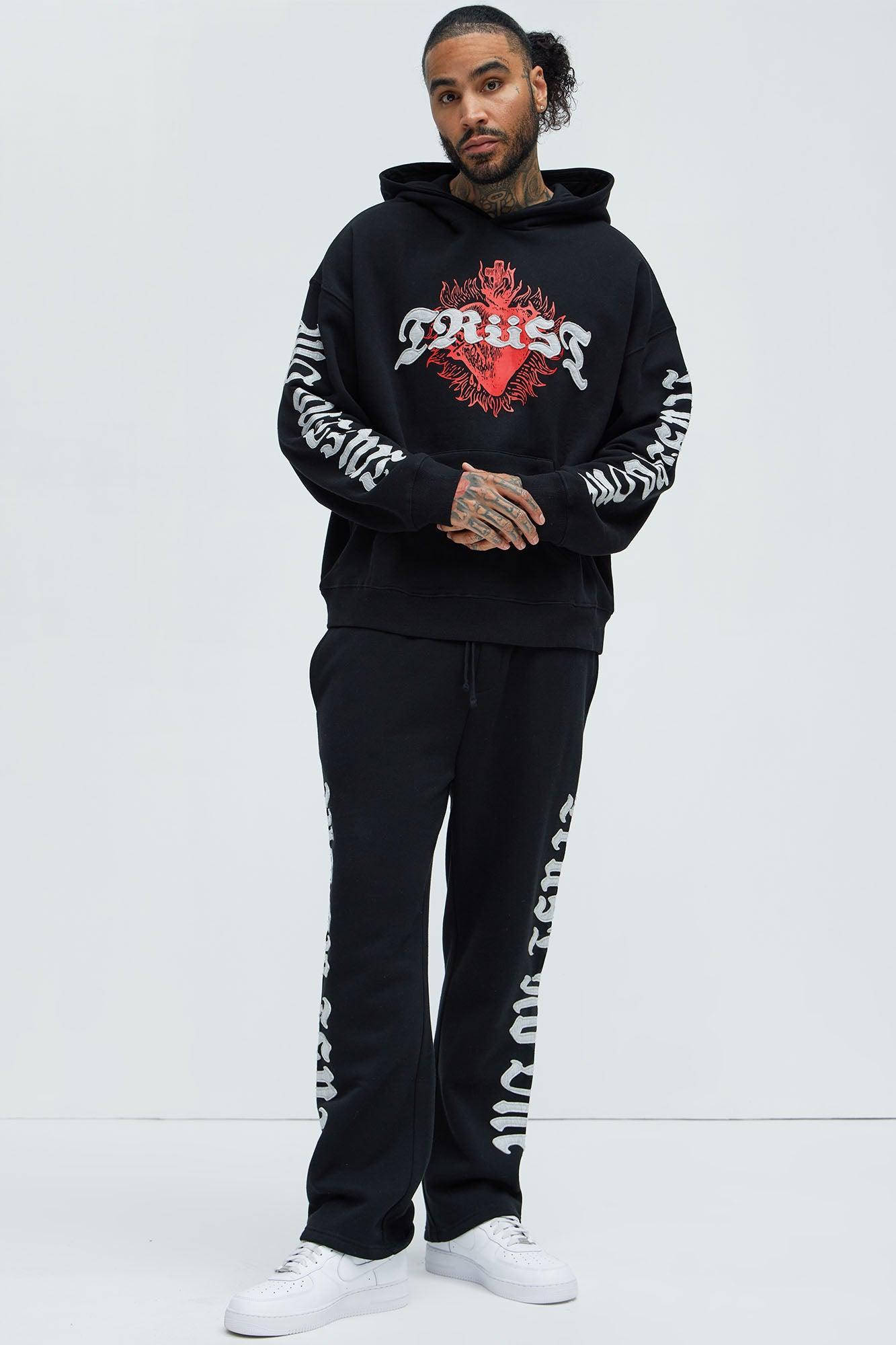 Tyson Trust Issues Oversized Hoodie - Black Product Image