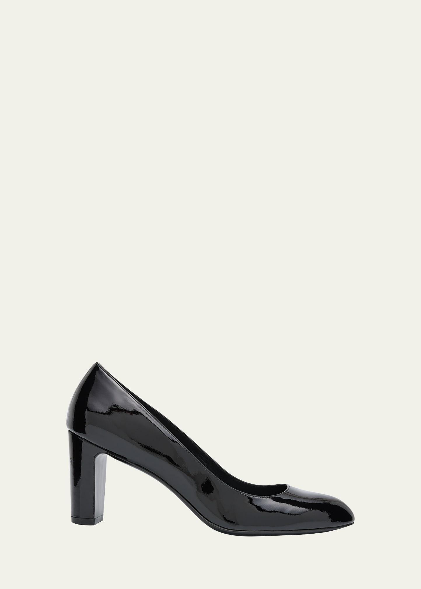 Vida Patent Block-Heel Pumps Product Image