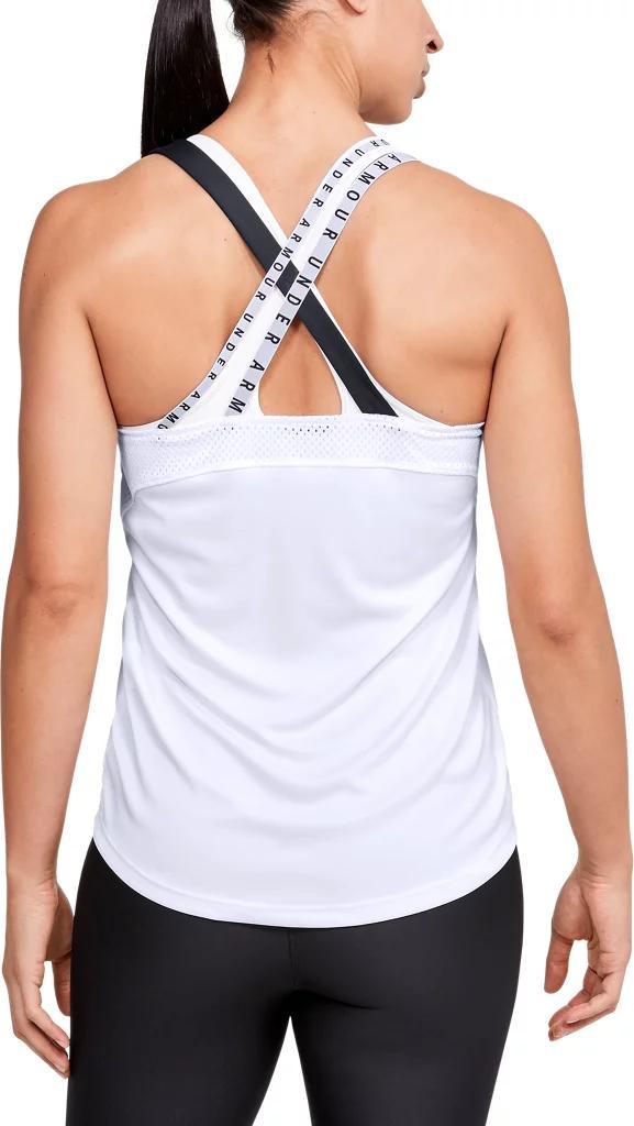 Women's HeatGear® Armour Wordmark Double Strap Tank Product Image