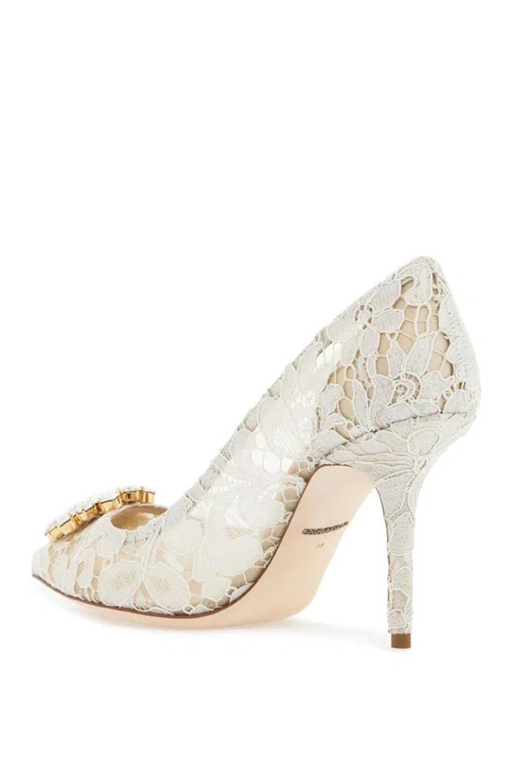 DOLCE & GABBANA Bellucci Pumps 90 Mm In Grey Product Image