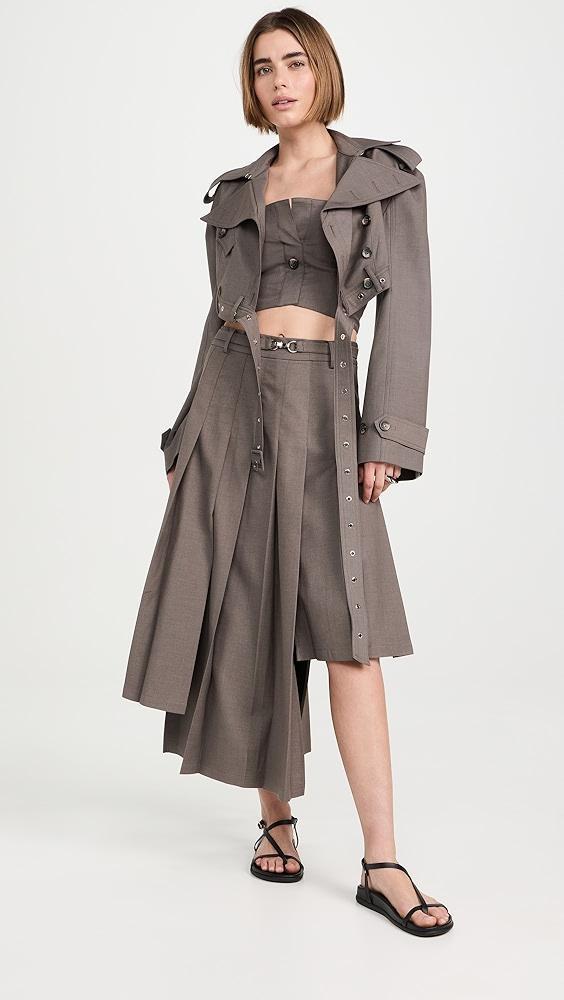 ROKH Cross Belt Detail Cropped Jacket | Shopbop Product Image