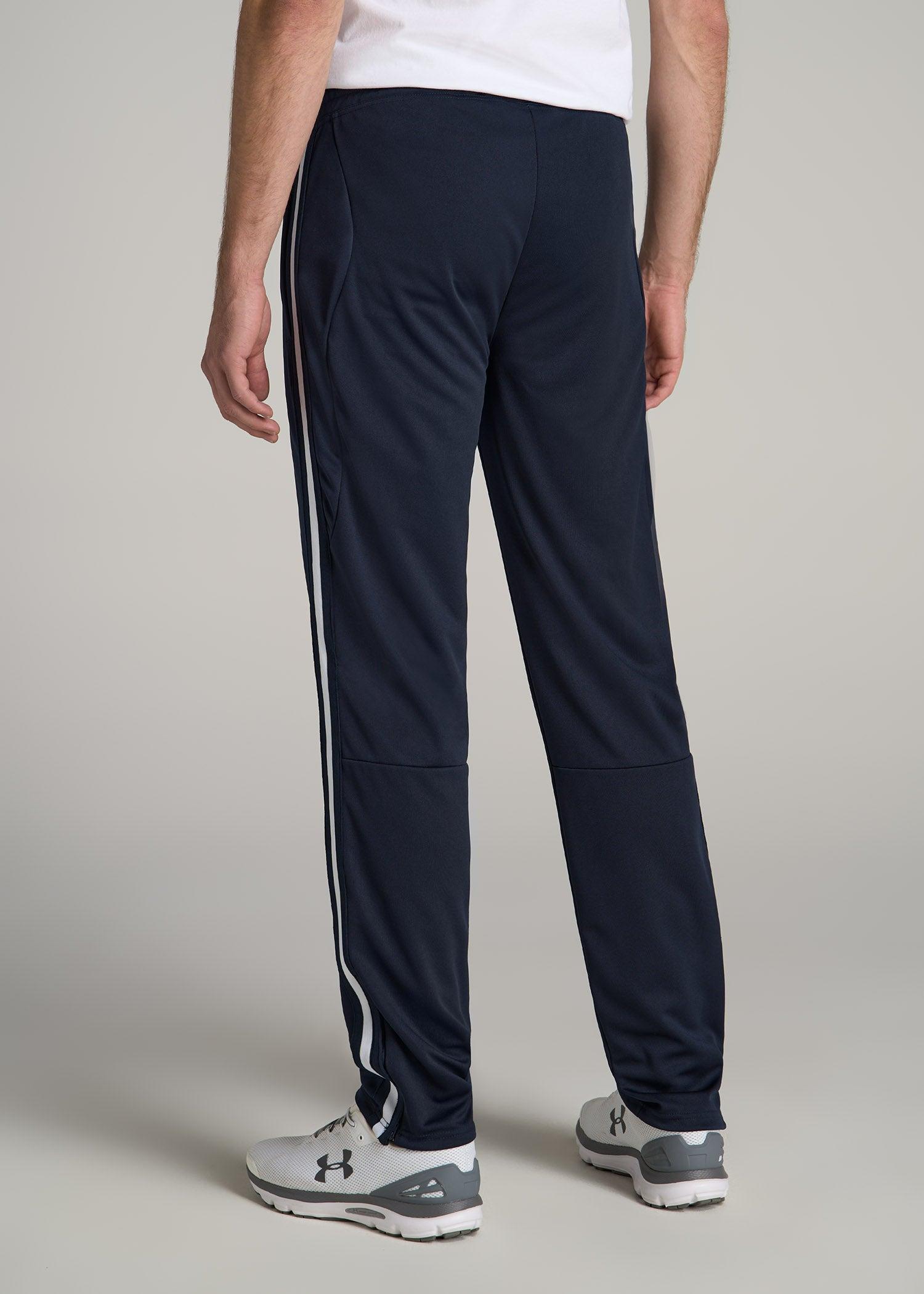 Athletic Stripe Pants for Tall Men in Navy Male Product Image